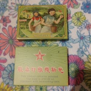 Blue Q Brand 2011 discontinued cigarette tins